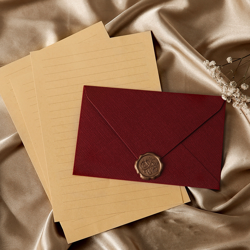 Набор из 10 льняных конвертов  – обзор и цена Wax Seal Letter Kit