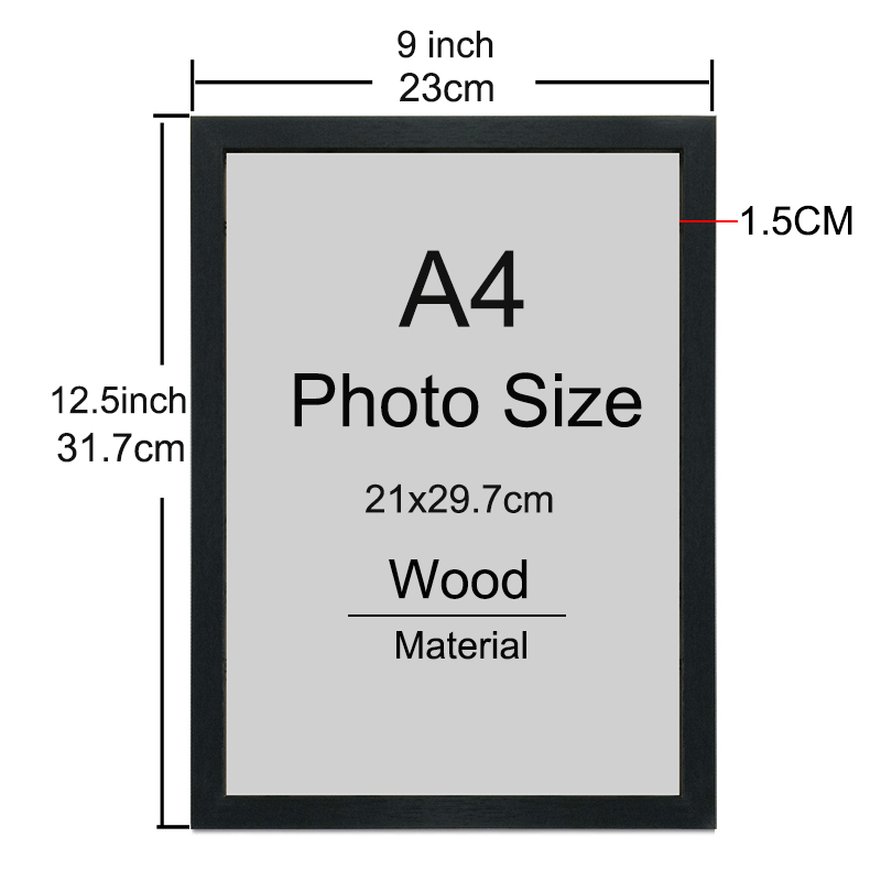 Набор из 2 черных деревянных ф – обзор и цена Engraved Wood Frame